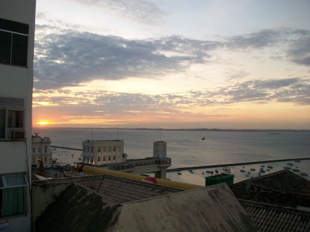 sunset on Bahia de Todos os Santos